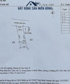 Bán đất nền Bến Cát giá rẻ 1 tỷ 350 đất nền Bến Cát giá rẻ