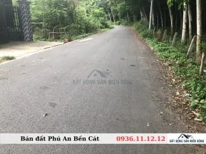 Bán Đất Phú An Bến Cát Mặt Tiền Đường Nhựa 24m Gần Công Ty ban dat phu an ben cat so 4