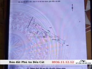 Bán Đất Phú An Bến Cát Mặt Tiền Đường Nhựa 24m Gần Công Ty ban dat phu an ben cat so 9