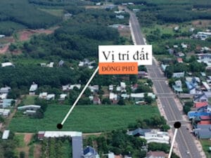 Ảnh thực tế lô đất 5x47m bán đất Tân Phú Đồng Phú Bình Phước