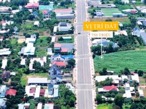 Đường trước đất 5x47m tại khu vực bán đất Tân Phú Đồng Phú Bình Phước