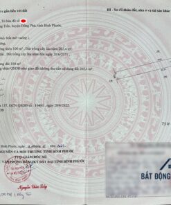 Sổ hồng riêng bán đất nền Đồng Phú Bình Phước thửa 182 xã Đồng Tiến diện tích 237m2