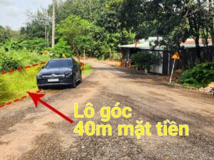 Lô đất góc hai mặt tiền rộng tại xã Đồng Tâm Đồng Phú.