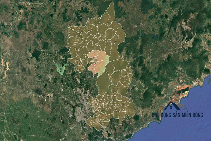 Sơ đồ kết nối vùng sau khi sáp nhập và thành lập Đô thị mới Đồng Phú.